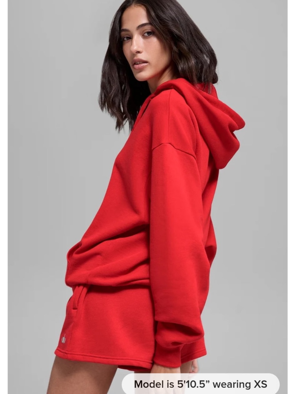ALO Yoga Red Oversized Hoodie